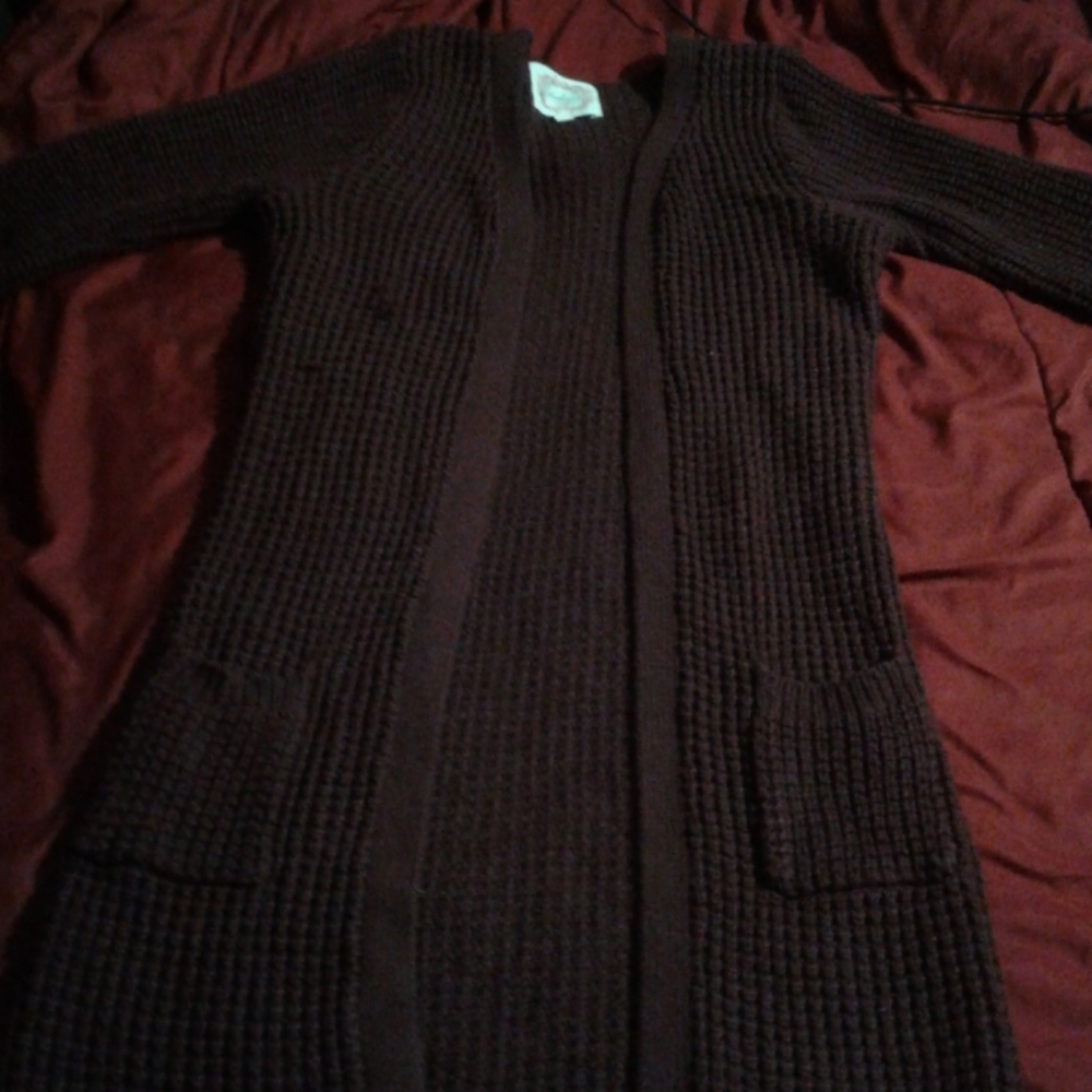 A long cardigan